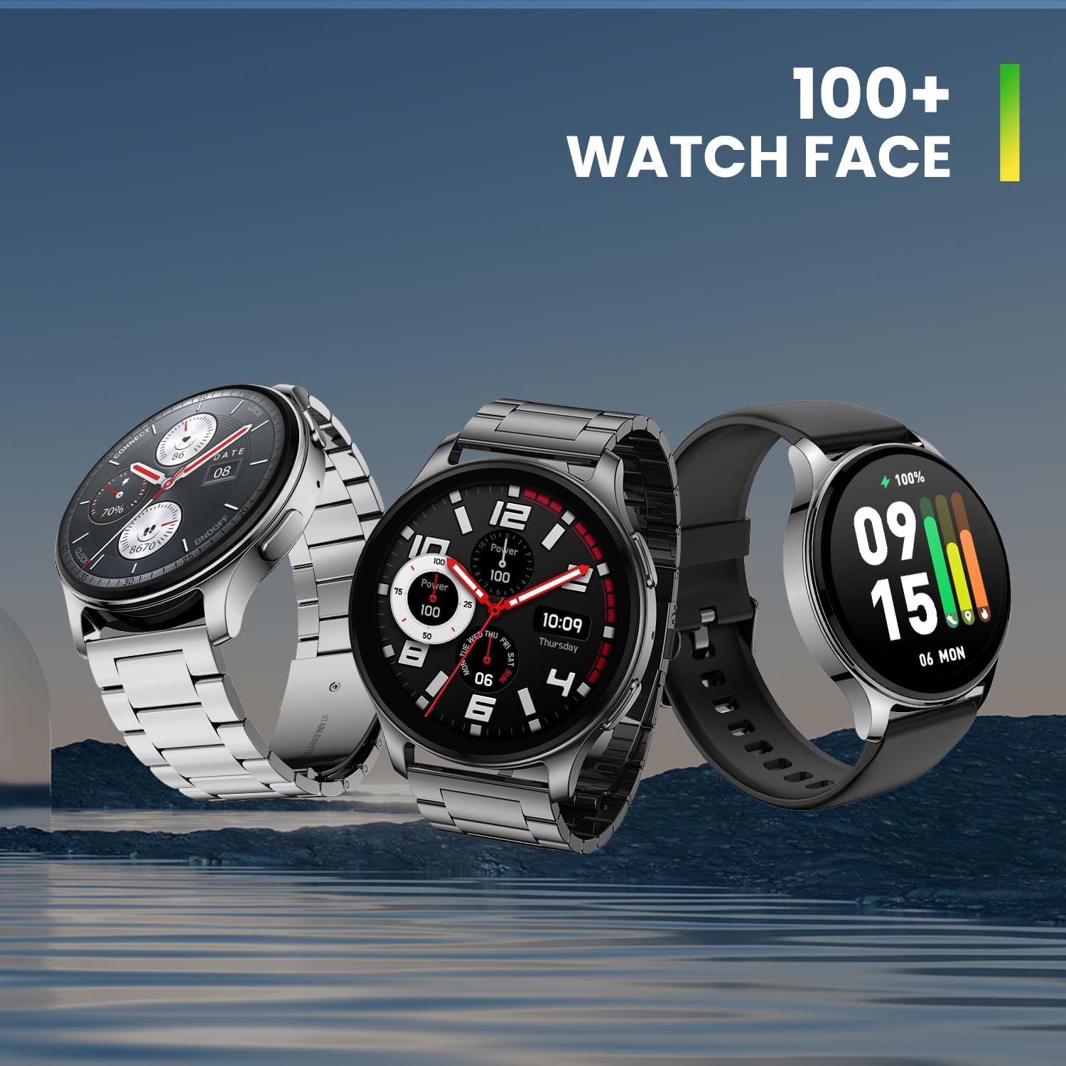 Amazfit POP 3R Limited Classic Edition -(Metallic Strap)