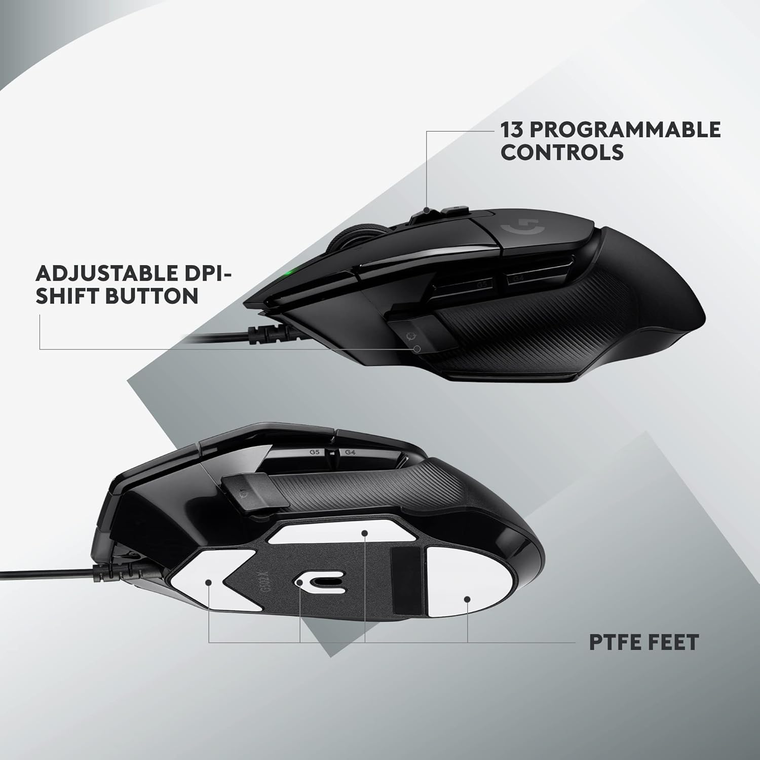 Logitech G502 X Wired Gaming Mouse – LIGHTFORCE Precision & Iconic Control Aisa VER (Grade A)