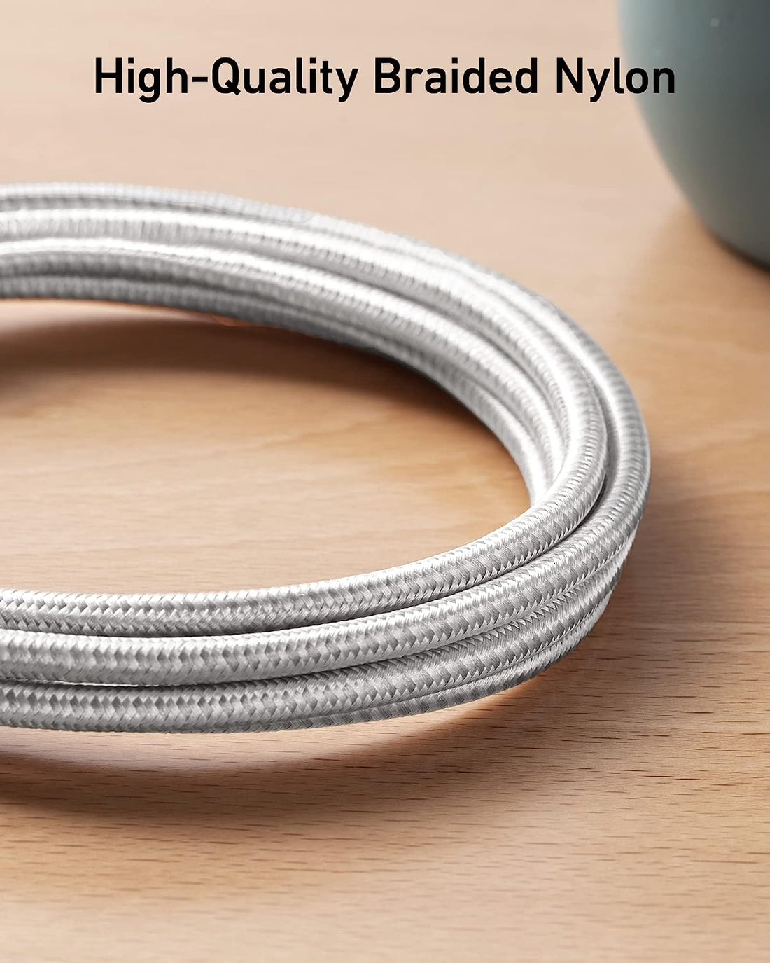 Anker PowerLine+ II USB-A with Lightning Connector, 3ft/0.9m, A8452H43, Silver, Durable Charging Cable - Rebuy-Box