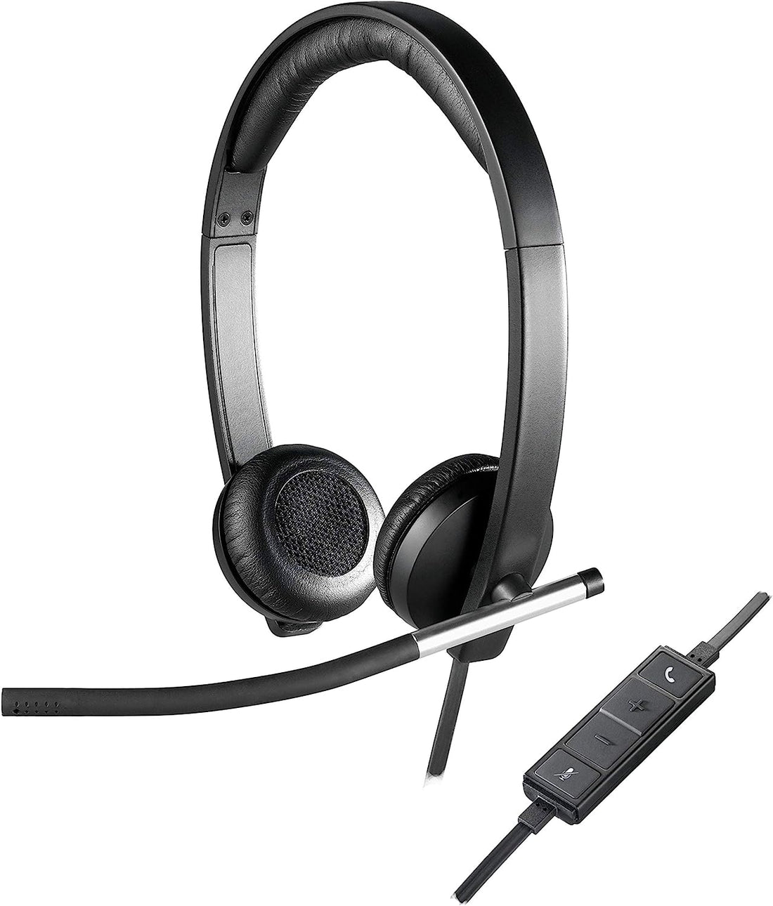 Logitech USB Headset H650e, Stereo, Wired, Noise-Cancelling Microphone, Adjustable Headband, Comfortable Ear Cushions - Rebuy-Box
