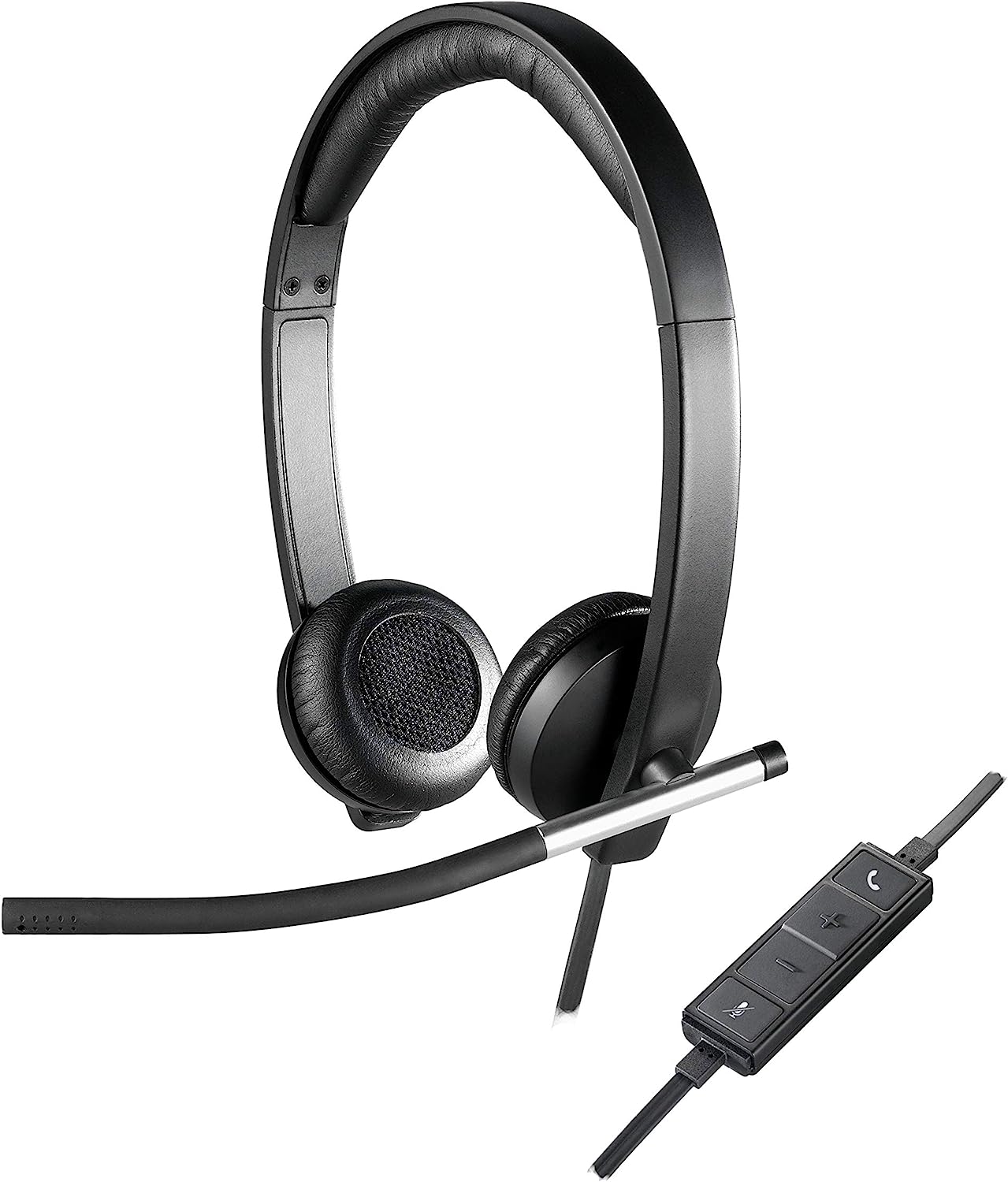 Logitech USB Headset H650e, Stereo, Wired, Noise-Cancelling Microphone, Adjustable Headband, Comfortable Ear Cushions - Rebuy-Box