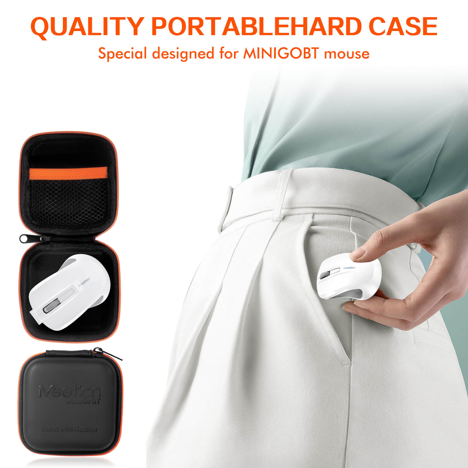 Meetion MiniGo Silent Mini Wireless Mouse – Ultra-Compact - Rebuy-Box
