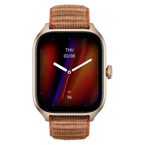 Amazfit GTS 4 Smartwatch – 1.75" AMOLED Display, 8 Days Battery, 154 Sports Modes, Alexa Built-in - Autumn Brown - Rebuy-Box