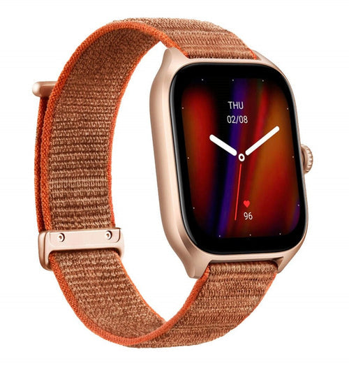 Amazfit GTS 4 Smartwatch – 1.75" AMOLED Display, 8 Days Battery, 154 Sports Modes, Alexa Built-in - Autumn Brown - Rebuy-Box