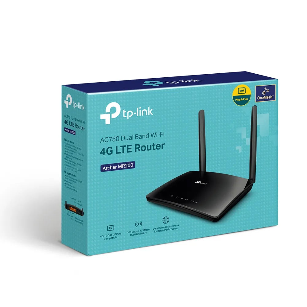 TP-Link Archer MR200 Wireless AC750 Dual Band 4G LTE Router