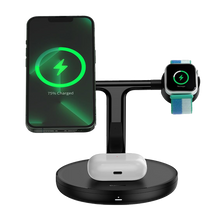 Baseus Swan 3-in-1 – Magnetic Wireless Charging Stand for Phone, Watch & Earbuds (20W)