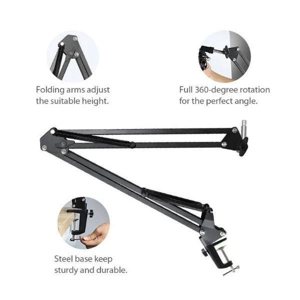 MAONO B01 Boom Arm – Side Profile - Rebuy-Box