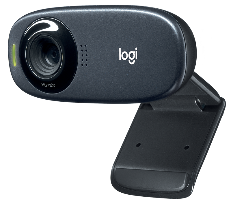 Logitech C310 HD Webcam, 720p Resolution, Built-In Microphone, Auto Light Correction, Universal Clip - Rebuy-Box