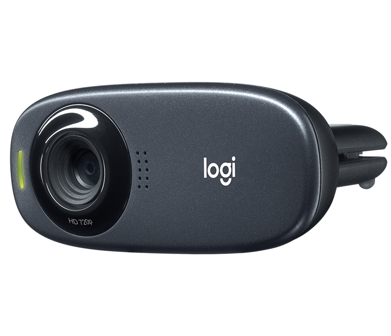 Logitech C310 HD Webcam, 720p Resolution, Built-In Microphone, Auto Light Correction, Universal Clip - Rebuy-Box