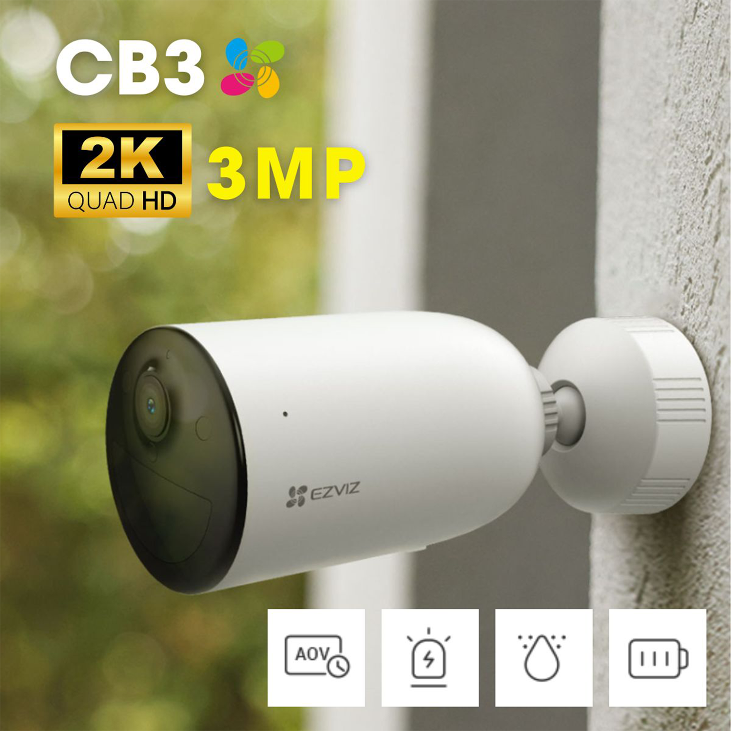 EZVIZ CB3 Smart Home Battery Camera – Type-C 2K (AOV Version)