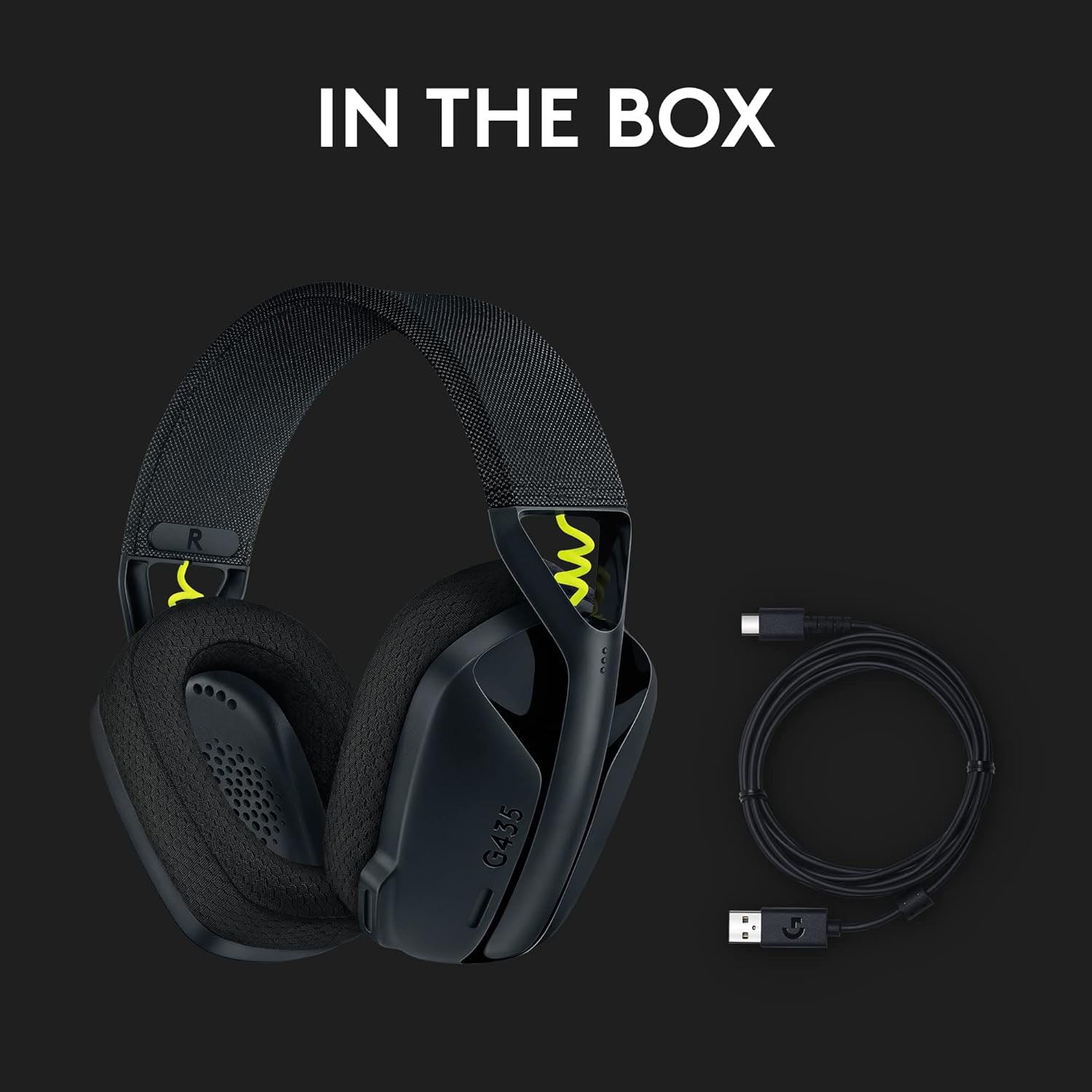Logitech G435 LIGHTSPEED Gaming Headset – Black (Asia Version) – Photo 5