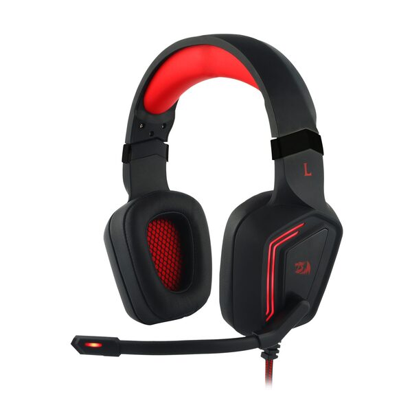 Redragon H310 MUSES2 Wired USB Gaming Headset, 7.1 Surround Sound, Noise-Cancelling Microphone, RGB Lighting, Comfortable Ear Cushions - Rebuy-Box