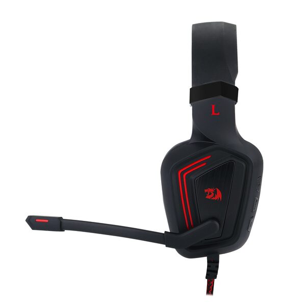 Redragon H310 MUSES2 Wired USB Gaming Headset, 7.1 Surround Sound, Noise-Cancelling Microphone, RGB Lighting, Comfortable Ear Cushions - Rebuy-Box