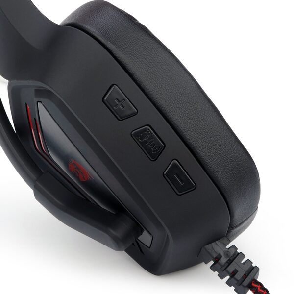 Redragon H310 MUSES2 Wired USB Gaming Headset, 7.1 Surround Sound, Noise-Cancelling Microphone, RGB Lighting, Comfortable Ear Cushions - Rebuy-Box