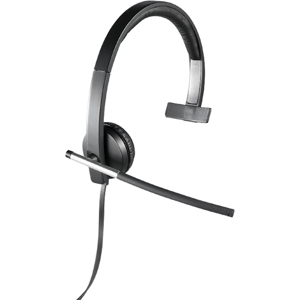 Logitech USB Headset H650e MONO with Noise Cancelling Mic, Inline Controls, and Digital Signal Processing - Rebuy-Box