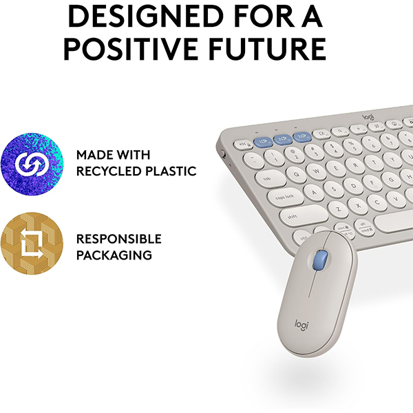 Logitech Pebble 2 Wireless Combo - Sandy - English Only
