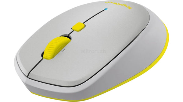 Logitech M535 Bluetooth Optical Mouse, 1000 DPI, Ambidextrous Design, Grey and Yellow - Rebuy-Box