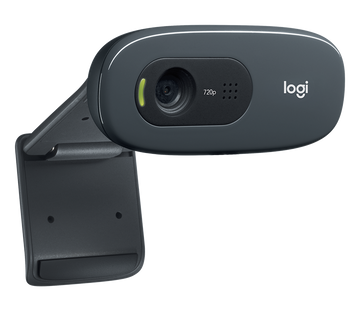 Logitech C270 HD Webcam, 720p HD Video, Built-in Microphone, Universal Mounting - Rebuy-Box