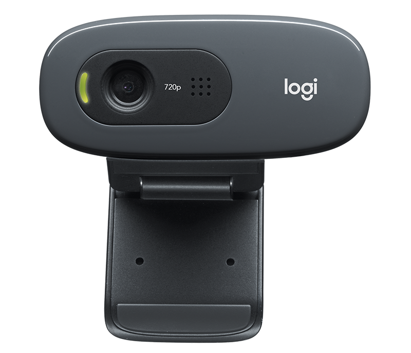 Logitech C270 HD Webcam, 720p HD Video, Built-in Microphone, Universal Mounting - Rebuy-Box