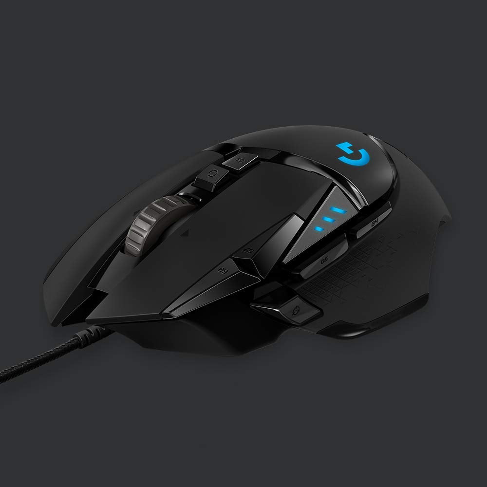 Logitech G502 Hero Wired Gaming Mouse - 25K DPI, RGB Lighting, 11 Programmable Buttons - Rebuy-Box