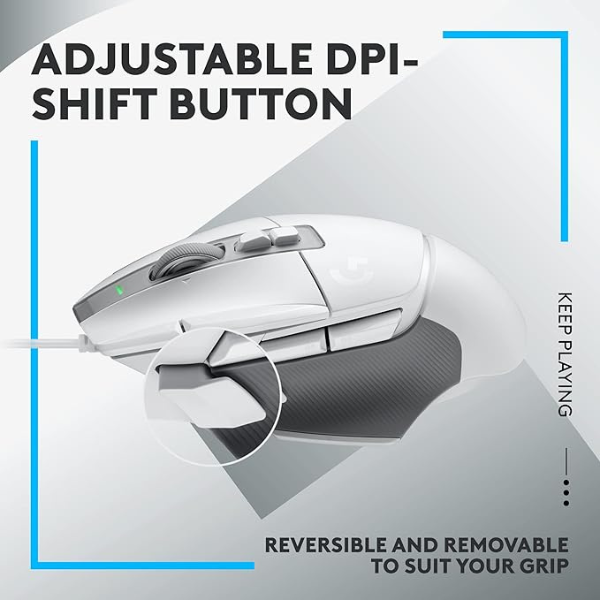 Logitech G502 X Wired Gaming Mouse - LIGHTFORCE hybrid optical-mechanical primary switches, HERO 25K gaming sensor, compatible with PC - macOS/Windows - Rebuy-Box