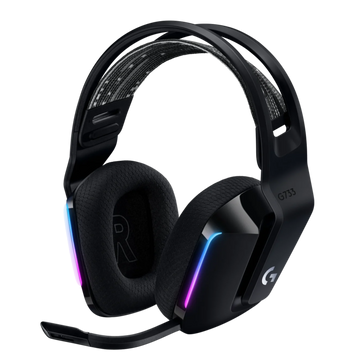 Logitech G733 LIGHTSPEED Wireless RGB Gaming Headset Black – Front View - Rebuy-Box