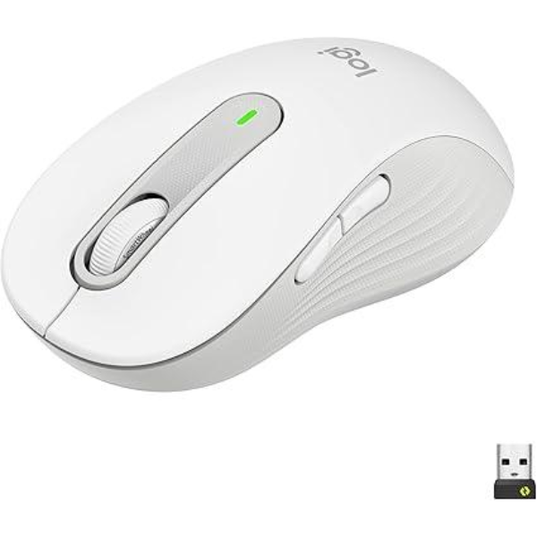 Logitech Signature M650 L Right Full Size Wireless Mouse - For Large Sized Hands, Multi-Device, Silent Clicks, Customizable Side Buttons, Bluetooth, for PC/Mac - Rebuy-Box