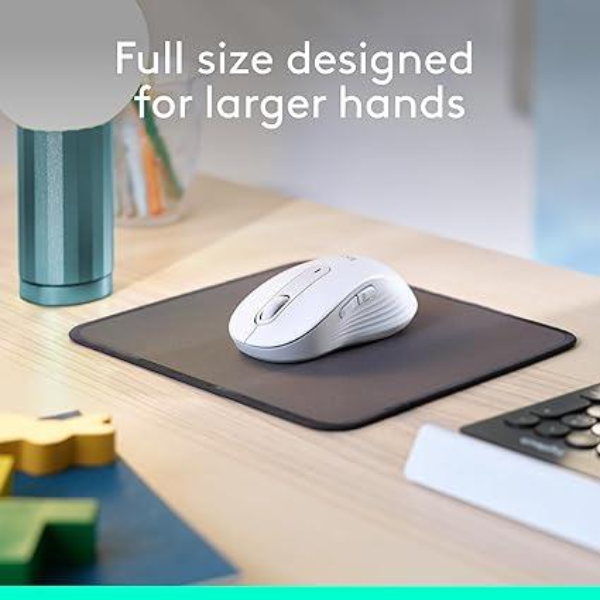 Logitech Signature M650 L Right Full Size Wireless Mouse - For Large Sized Hands, Multi-Device, Silent Clicks, Customizable Side Buttons, Bluetooth, for PC/Mac - Rebuy-Box