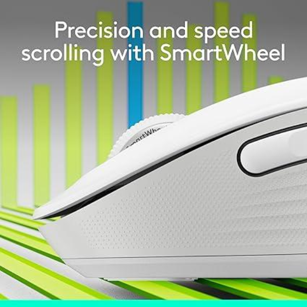 Logitech Signature M650 L Right Full Size Wireless Mouse - For Large Sized Hands, Multi-Device, Silent Clicks, Customizable Side Buttons, Bluetooth, for PC/Mac - Rebuy-Box