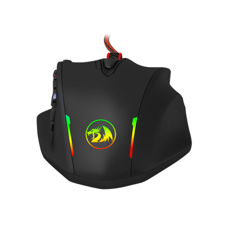 Redragon M908 Impact Gaming Mouse, 12400 DPI, 16.8 Million RGB Backlit, 18 Programmable Buttons, Weight Tuning, High Precision Sensor - Rebuy-Box