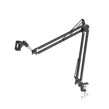 MAONO B01 BA20 Boom Scissor Arm Stand Black – Front View - Rebuy-Box