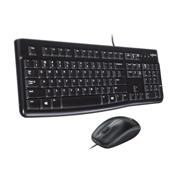 Logitech MK120 Wired Mouse and Keyboard Combo, Durable Design, Full-Size Layout - Rebuy-Box