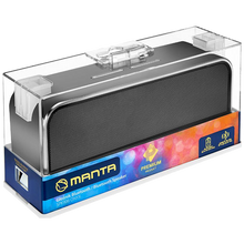 Manta Portable Bluetooth Speaker, 10W, Grey, Wireless, Long Battery Life