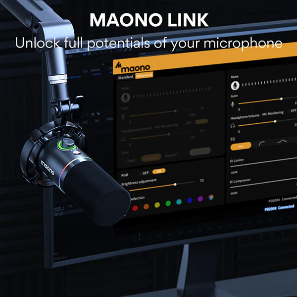 MAONO PD200X – USB/XLR Dynamic Microphone for Streaming,Podcasting & Voice Recording