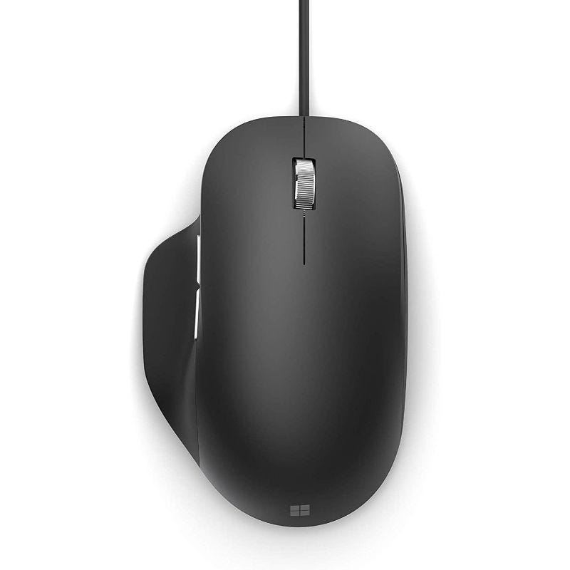 Microsoft Ergonomic Wired Mouse - Black | Comfortable & Precise - Rebuy-Box