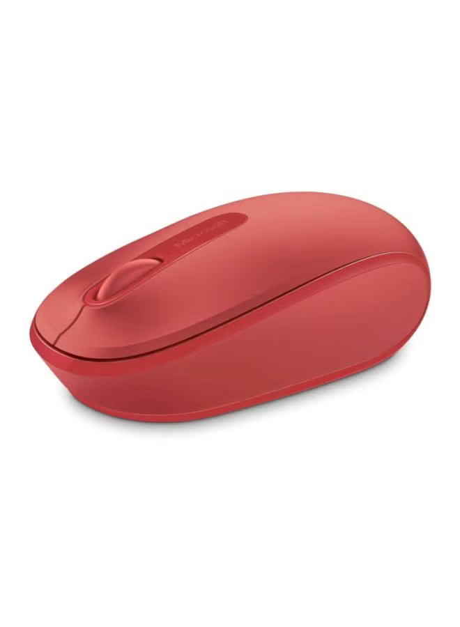 Microsoft Wireless Mobile Mouse 1850– Compact & Portable -RED
