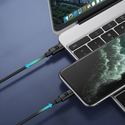 RAVPower 1m Type-C to Lightning Charging Cable, MFi Certified, Fast Charging, Black - Rebuy-Box