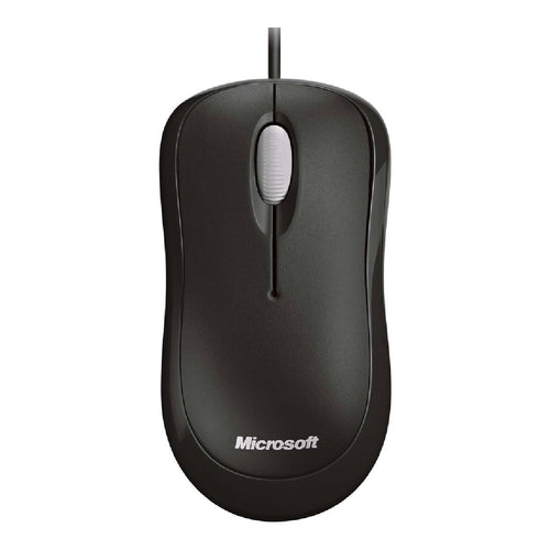 Microsoft Basic Optical Wired Mouse, Black, USB Connection, 3-Button, Ambidextrous Design, 800 DPI Optical Sensor - Rebuy-Box
