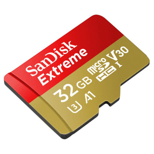 SanDisk Extreme 32GB MicroSDHC Memory Card - 100MB/s Read Speed, for Mobile and Action Cameras