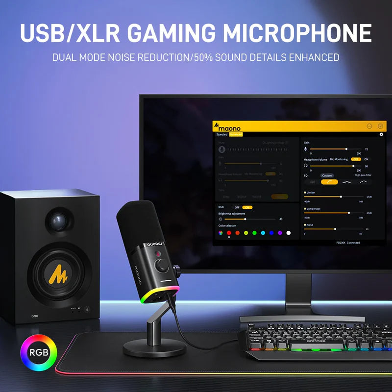 MAONO PD100X Dynamic Microphone – USB XLR Ports - Rebuy-Box