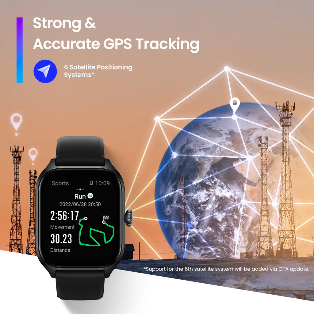 Amazfit GTS 4 Smartwatch – AMOLED Display, GPS & Long Battery Life