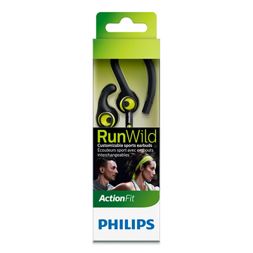 سماعات أذن رياضية من Philips ActionFit - مقاومة للعرق، داخل الأذن، محرك 8.6 مم، تصميم خفيف الوزن 