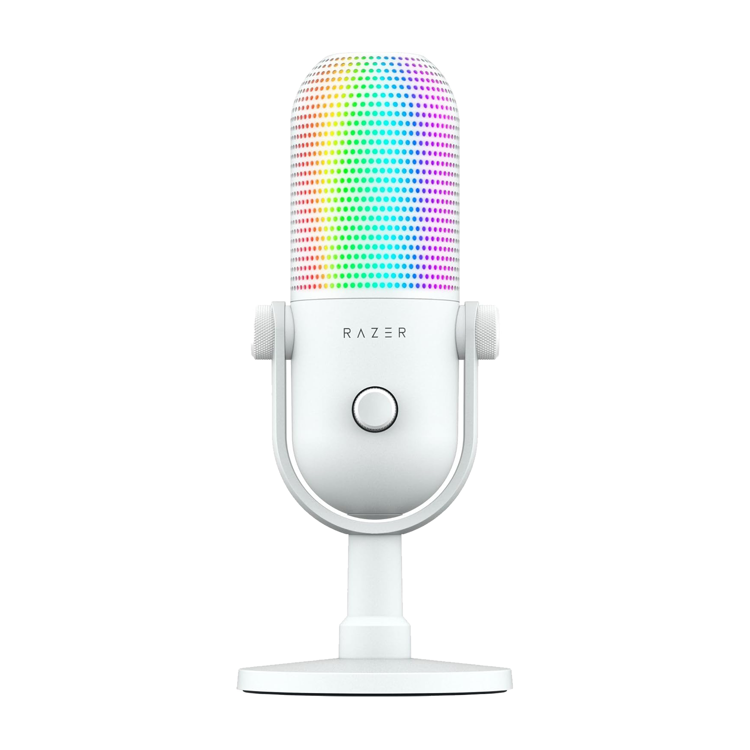 Razer Seiren V3 White Chroma – USB RGB Streaming Microphone