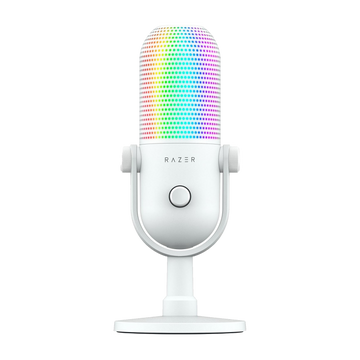 Razer Seiren V3 White Chroma – USB RGB Streaming Microphone