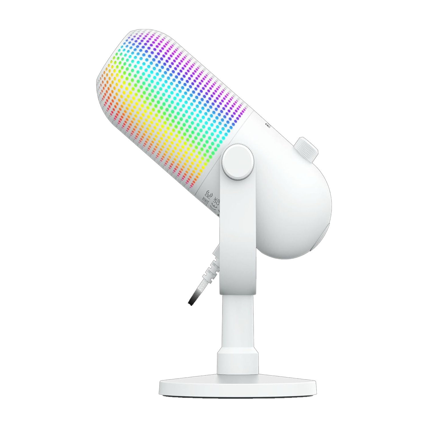 Razer Seiren V3 White Chroma – USB RGB Streaming Microphone