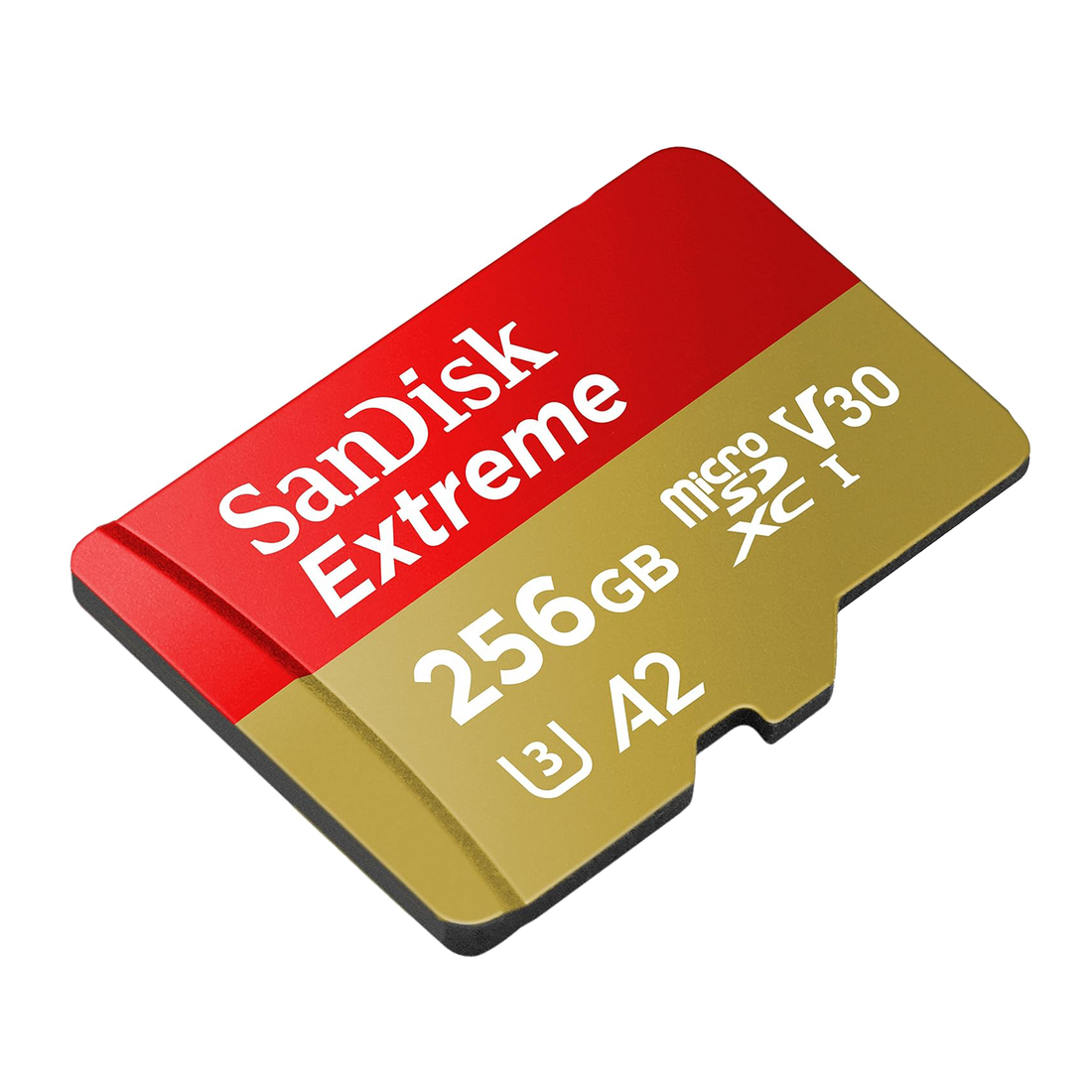 SanDisk Extreme Micro 256GB 190MB/s microSD Card – Front View - Rebuy-Box