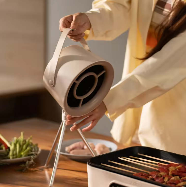 G07 Small Desktop Range Hood with Three Gears, Compact Kitchen Hood, Powerful Suction, and Energy Efficient Design - Rebuy-Box