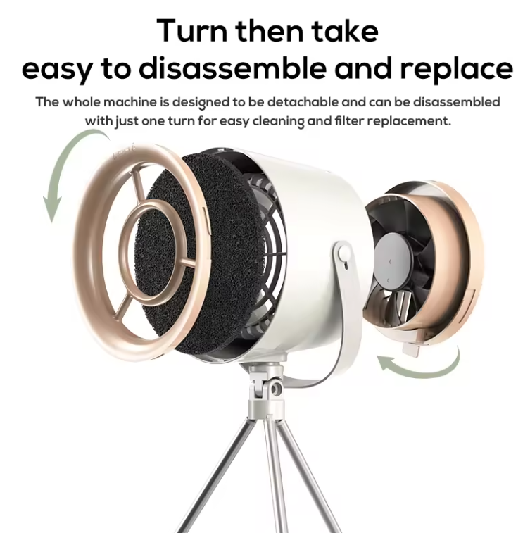 G07 Small Desktop Range Hood with Three Gears, Compact Kitchen Hood, Powerful Suction, and Energy Efficient Design - Rebuy-Box