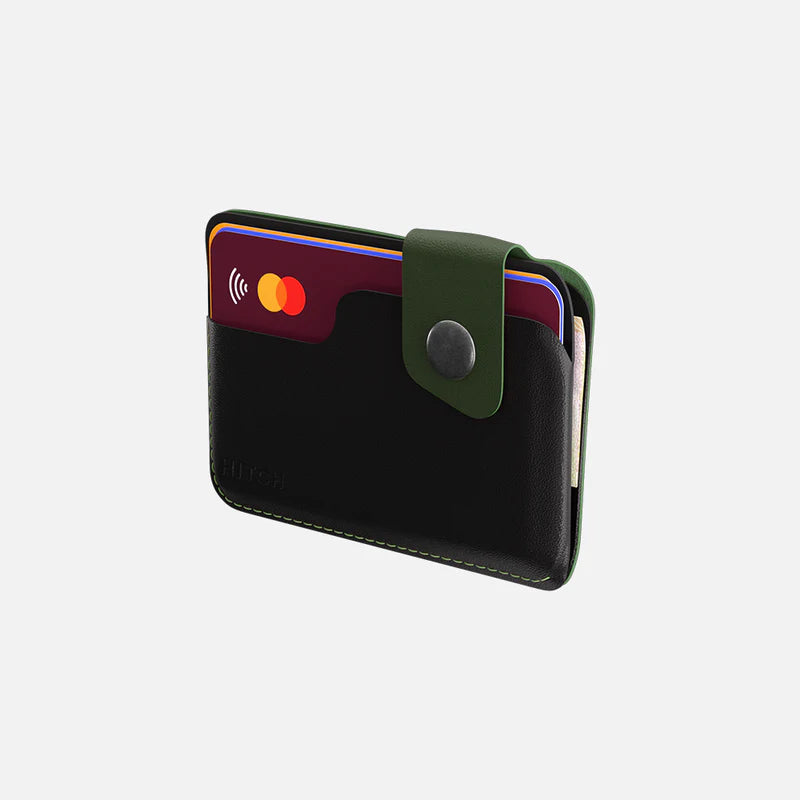 Hitch Snap Cardholder - Black/Green