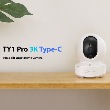 EZVIZ TY1 Pro 3K Pan & Tilt Smart Home Camera – 3K Clarity, Smart Tracking & Privacy Mode
